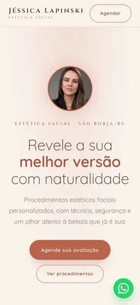 Jéssica Lapinski — Facial Aesthetics — mobile