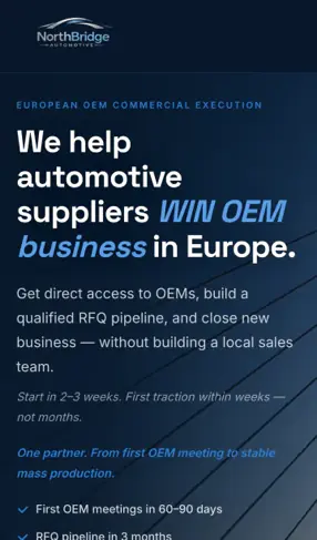 NorthBridge Automotive — mobile